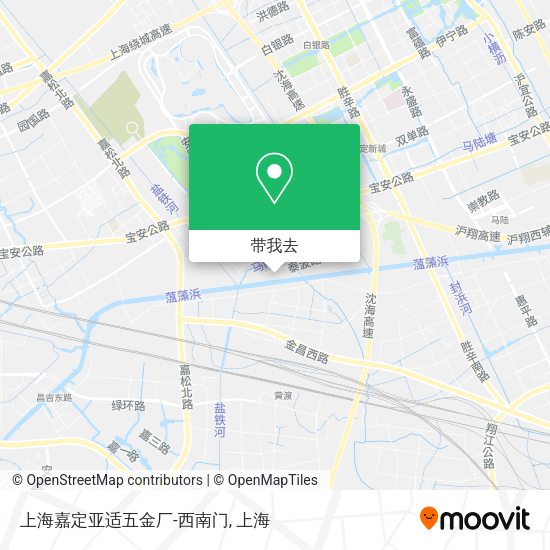 上海嘉定亚适五金厂-西南门地图
