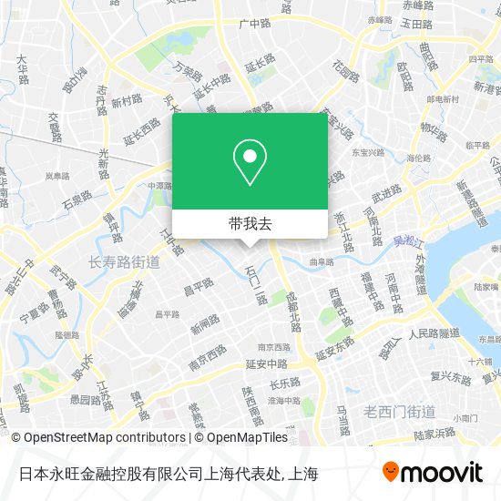 日本永旺金融控股有限公司上海代表处地图