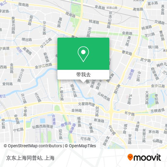 京东上海同普站地图