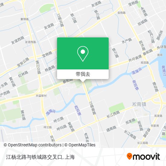 江杨北路与铁城路交叉口地图