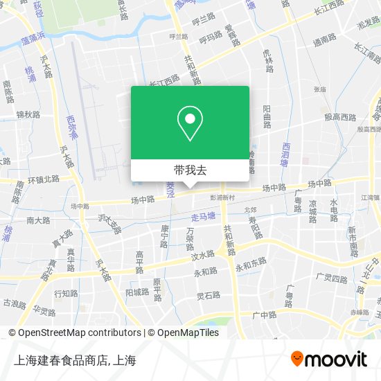 上海建春食品商店地图