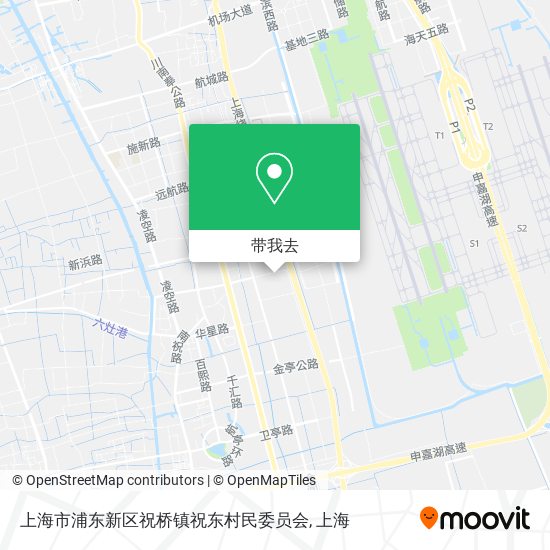上海市浦东新区祝桥镇祝东村民委员会地图