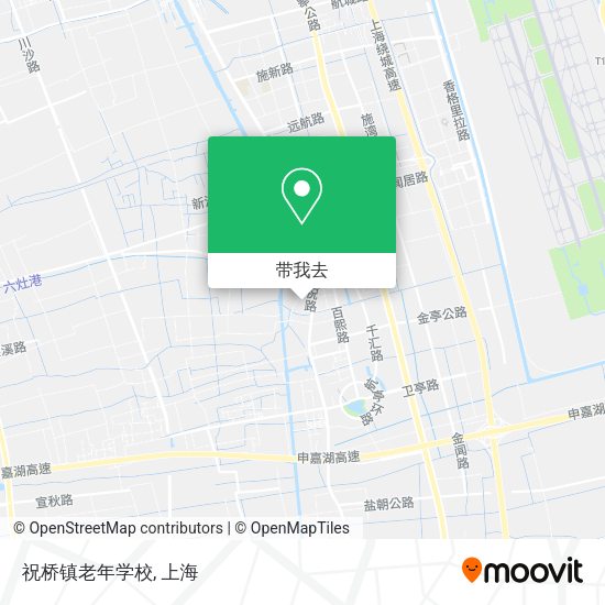 祝桥镇老年学校地图
