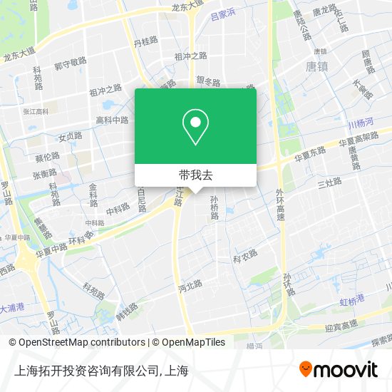 上海拓开投资咨询有限公司地图