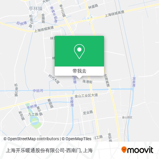 上海开乐暖通股份有限公司-西南门地图