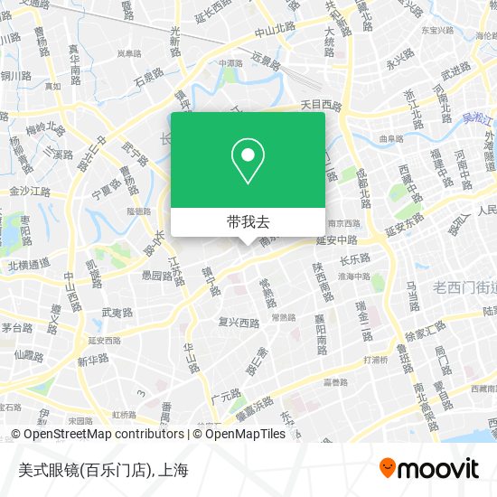 美式眼镜(百乐门店)地图