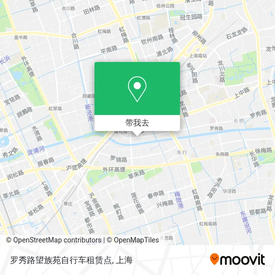罗秀路望族苑自行车租赁点地图