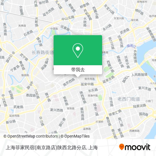 上海菲家民宿(南京路店)陕西北路分店地图