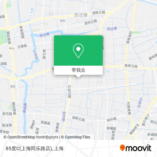 85度C(上海同乐路店)地图