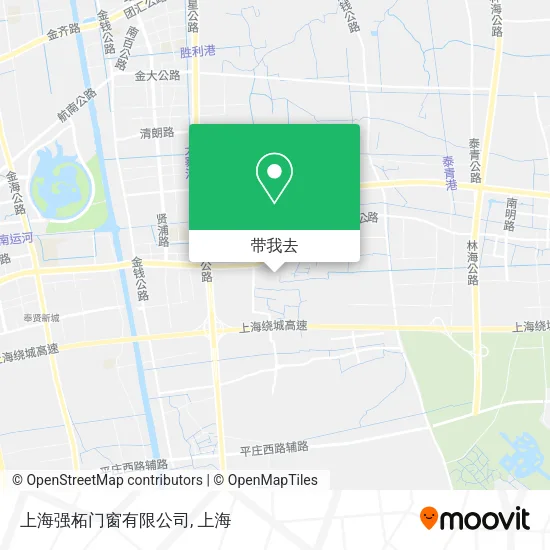 上海强柘门窗有限公司地图