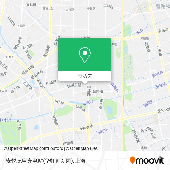 安悦充电充电站(华虹创新园)地图