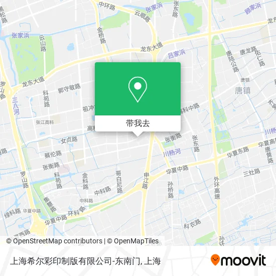 上海希尔彩印制版有限公司-东南门地图