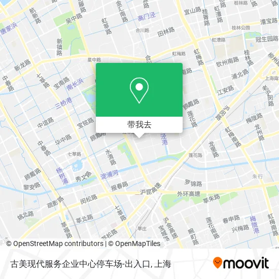 古美现代服务企业中心停车场-出入口地图