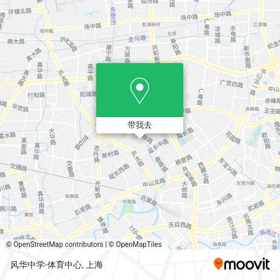 风华中学-体育中心地图