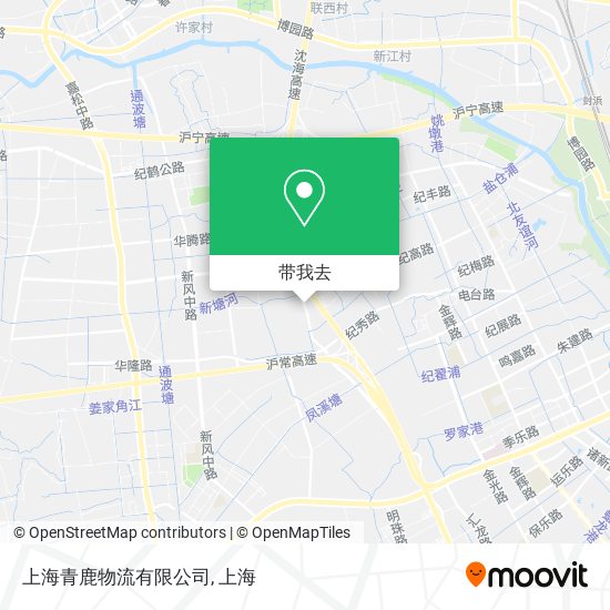 上海青鹿物流有限公司地图