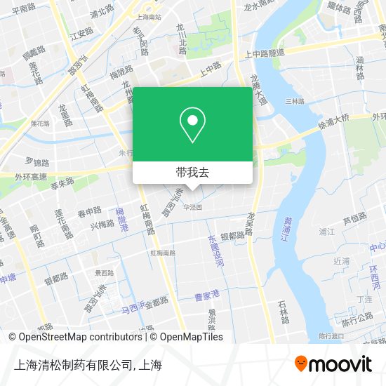 上海清松制药有限公司地图