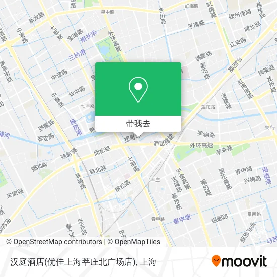 汉庭酒店(优佳上海莘庄北广场店)地图