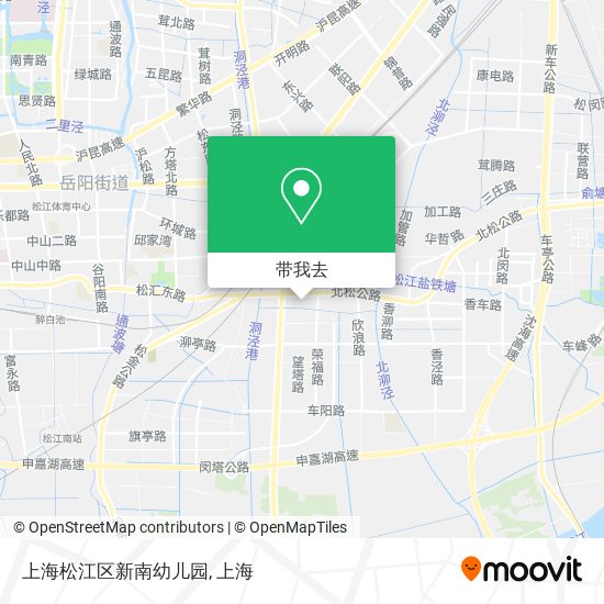 上海松江区新南幼儿园地图