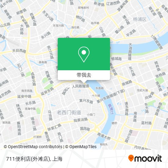 711便利店(外滩店)地图