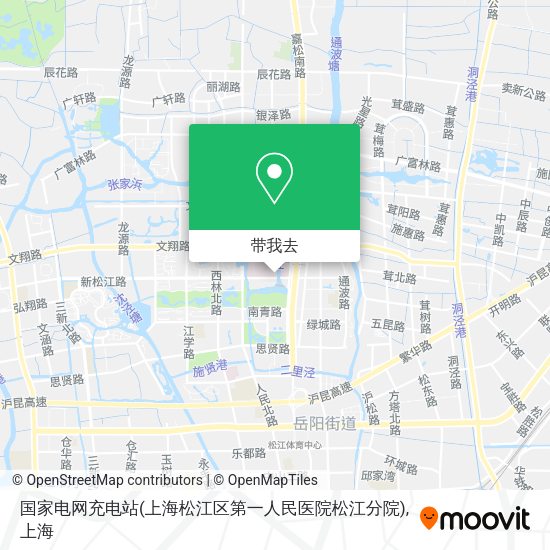 国家电网充电站(上海松江区第一人民医院松江分院)地图