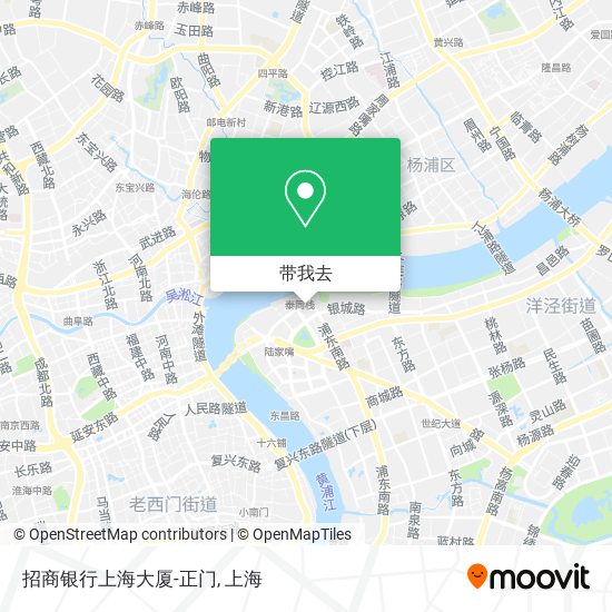 招商银行上海大厦-正门地图