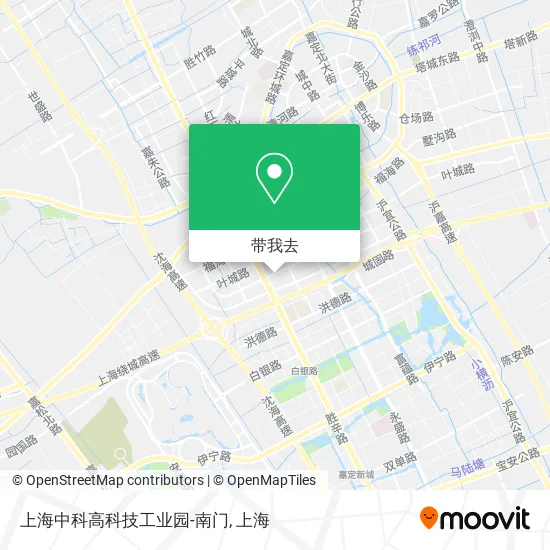 上海中科高科技工业园-南门地图
