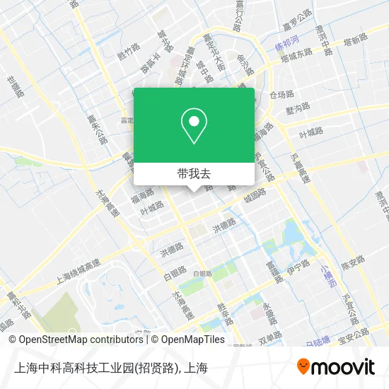 上海中科高科技工业园(招贤路)地图