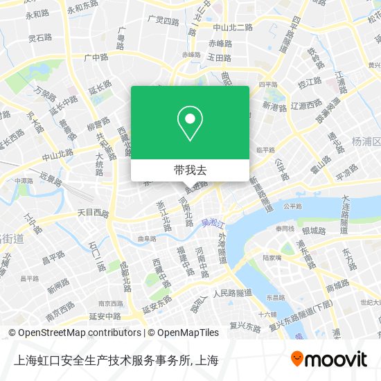 上海虹口安全生产技术服务事务所地图