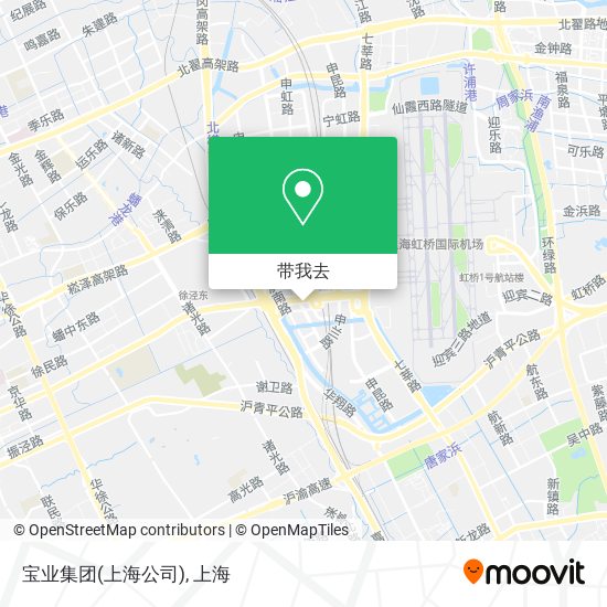 宝业集团(上海公司)地图