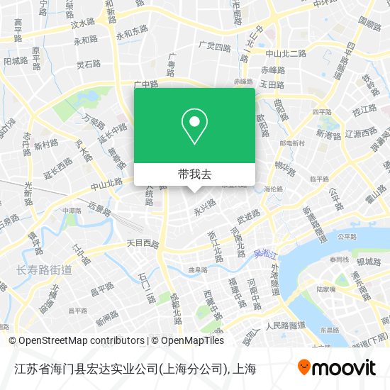 江苏省海门县宏达实业公司(上海分公司)地图