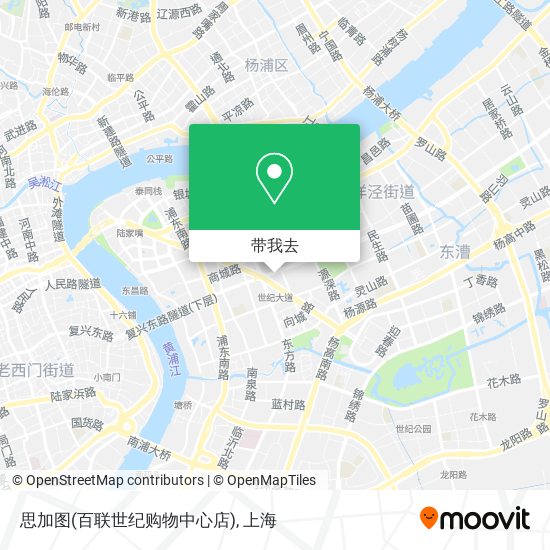 思加图(百联世纪购物中心店)地图