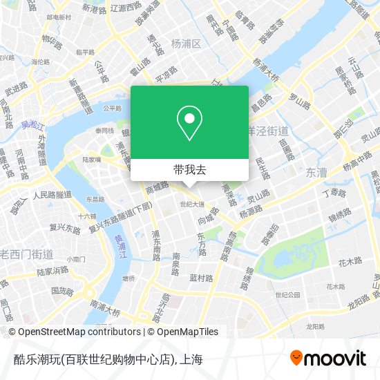 酷乐潮玩(百联世纪购物中心店)地图