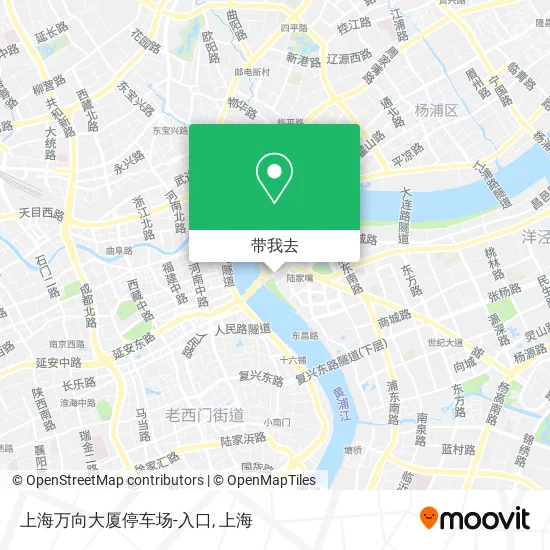 上海万向大厦停车场-入口地图