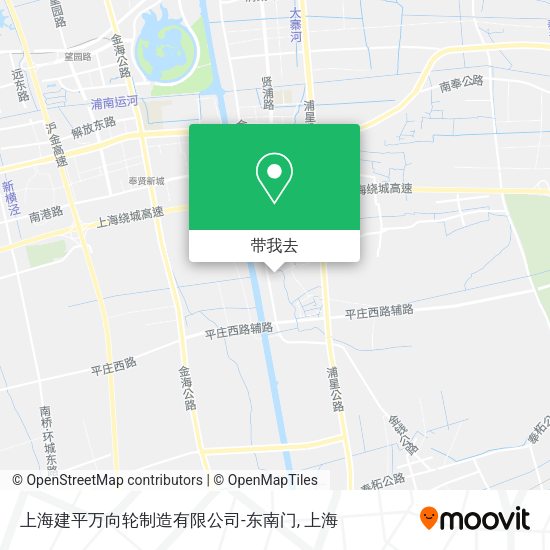 上海建平万向轮制造有限公司-东南门地图