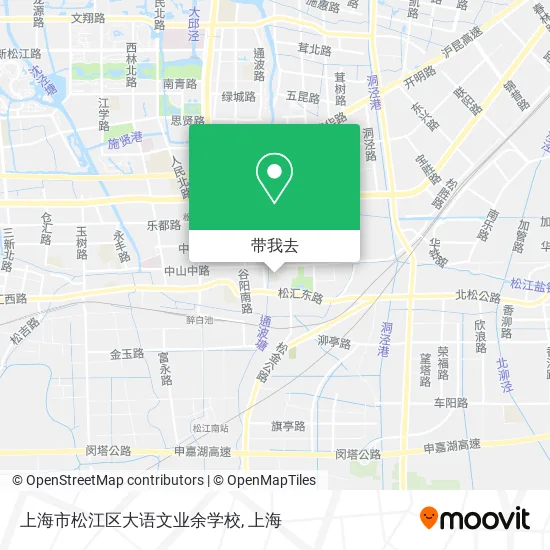 上海市松江区大语文业余学校地图
