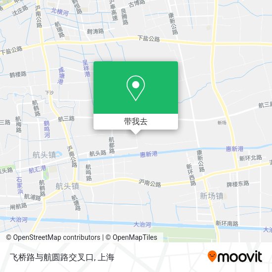 飞桥路与航圆路交叉口地图