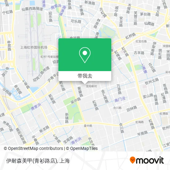 伊耐森美甲(青衫路店)地图