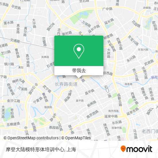 摩登大陆模特形体培训中心地图