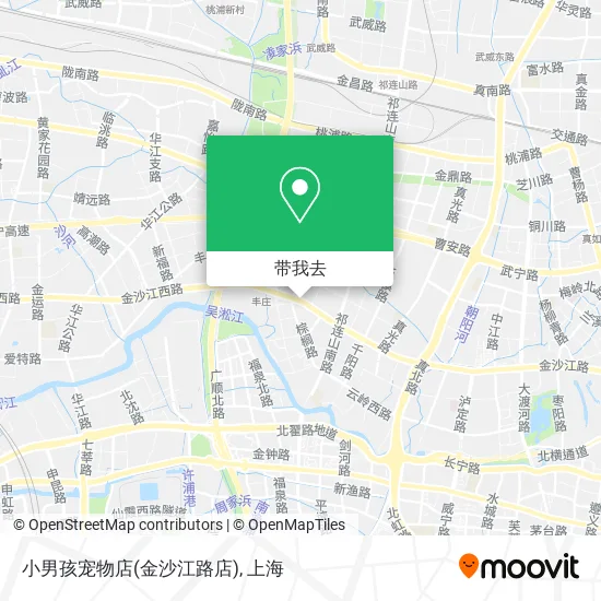 小男孩宠物店(金沙江路店)地图