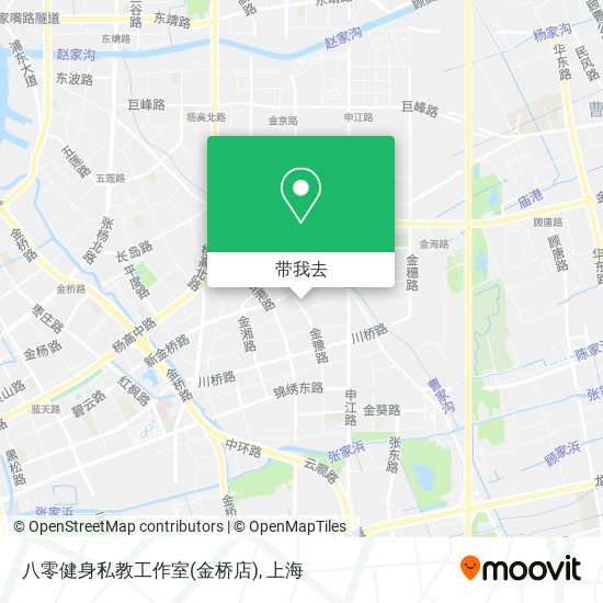 八零健身私教工作室(金桥店)地图