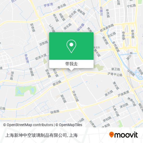 上海新坤中空玻璃制品有限公司地图