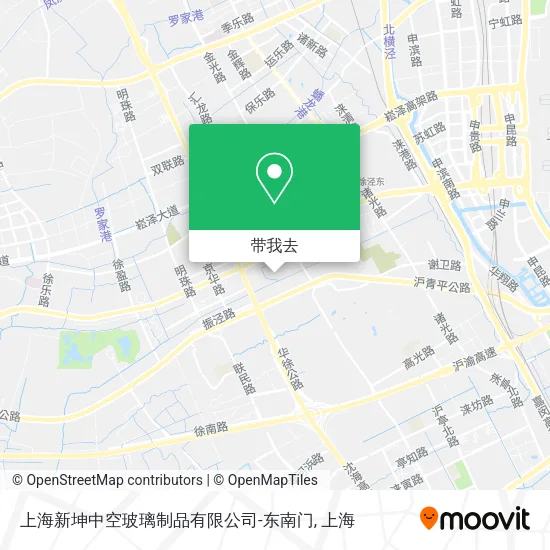 上海新坤中空玻璃制品有限公司-东南门地图