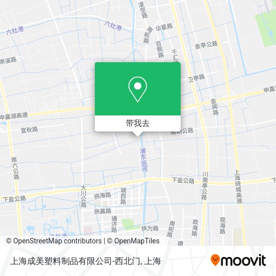 上海成美塑料制品有限公司-西北门地图