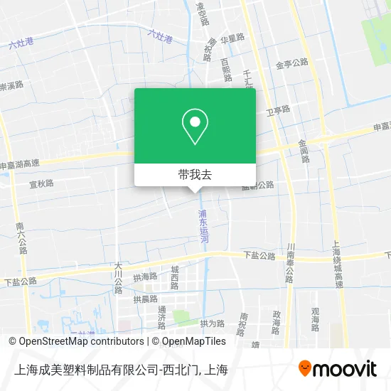 上海成美塑料制品有限公司-西北门地图