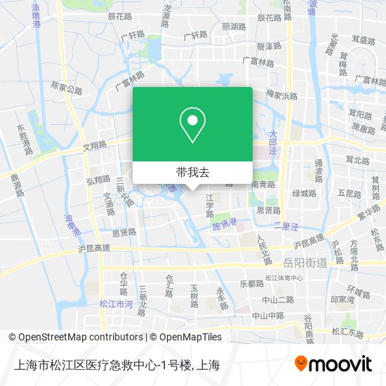 上海市松江区医疗急救中心-1号楼地图