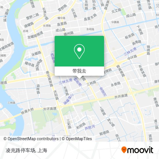 凌兆路停车场地图