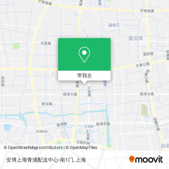 安博上海青浦配送中心-南1门地图