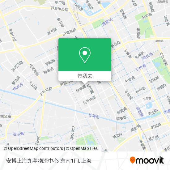 安博上海九亭物流中心-东南1门地图