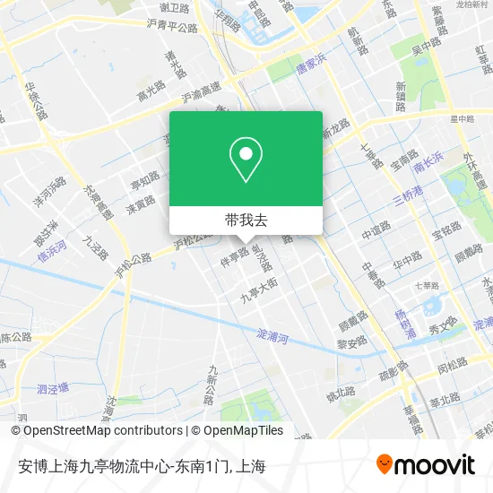 安博上海九亭物流中心-东南1门地图