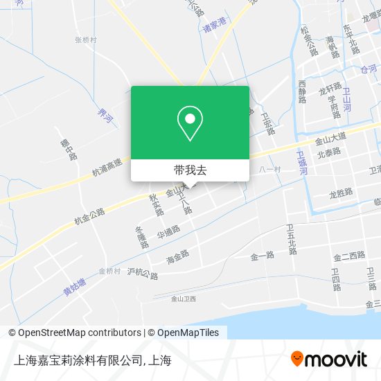 上海嘉宝莉涂料有限公司地图